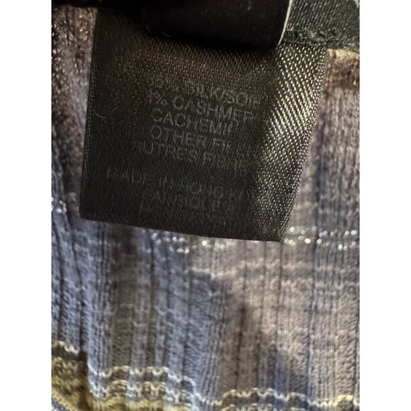 Vintage Y2K Marc by Marc Jacobs Silk Cashmere Blend Striped Tunic Cardigan S - Picture 7 of 8